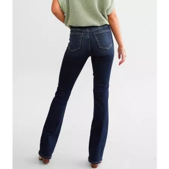 BKE Denim Parker Tailored Boot Cut Leg Stretch Jean Dark Wash Blue Women 31x28.5 - Picture 4 of 16